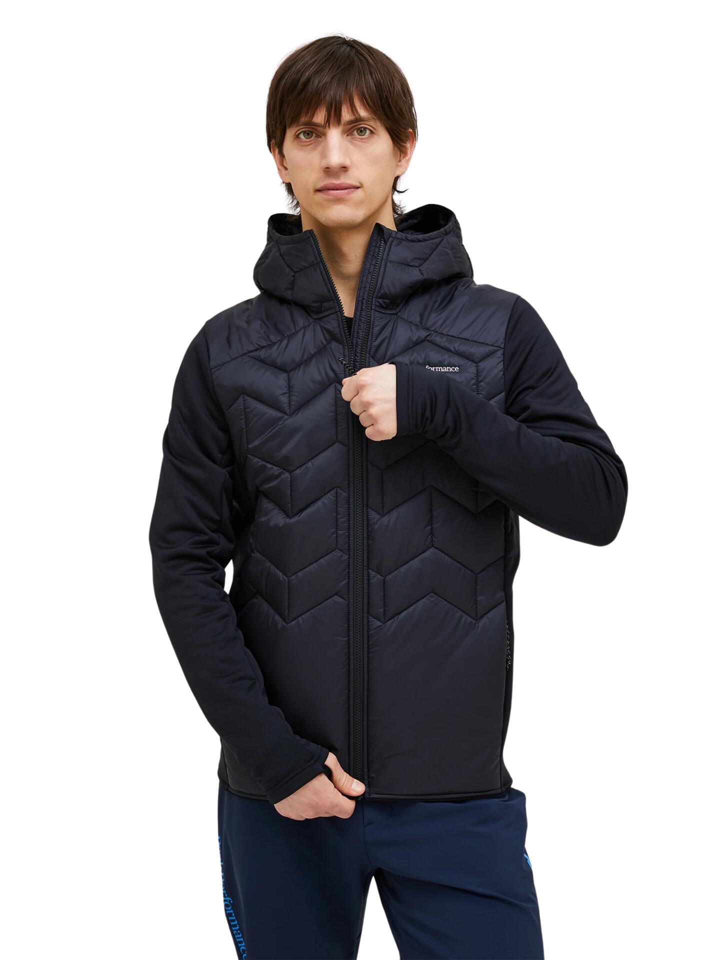Kurtka Peak Performance męska Elevate Liner Hybrid Hood Jacket czarna - S