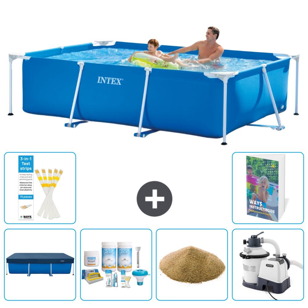 INTEX Basen ze stelażem Prostokątny - 260x160x65 cm - 7-częściowy S47