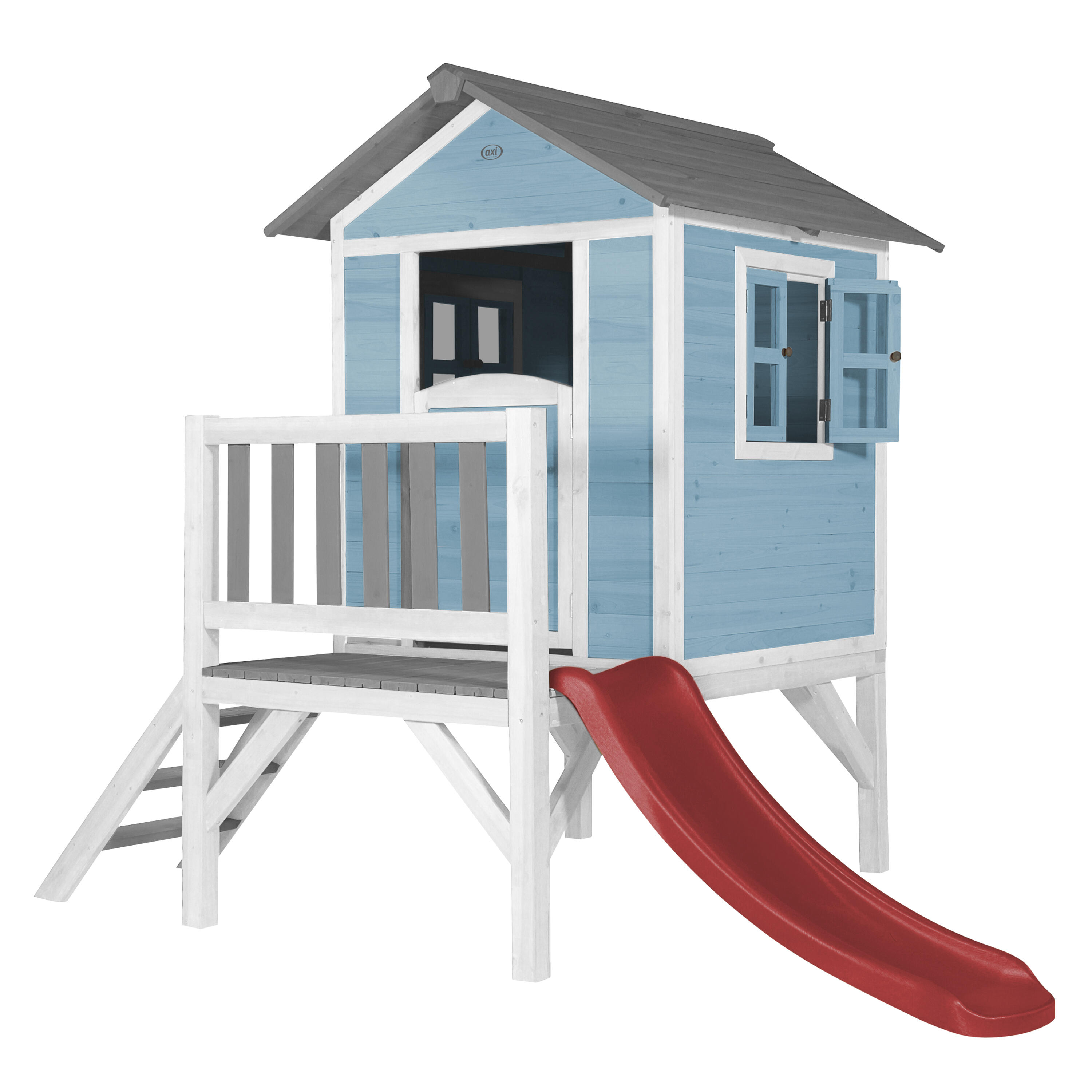 Domek dla dzieci AXI Beach Lodge XL, zjeżdżalnia, Drewno FSC