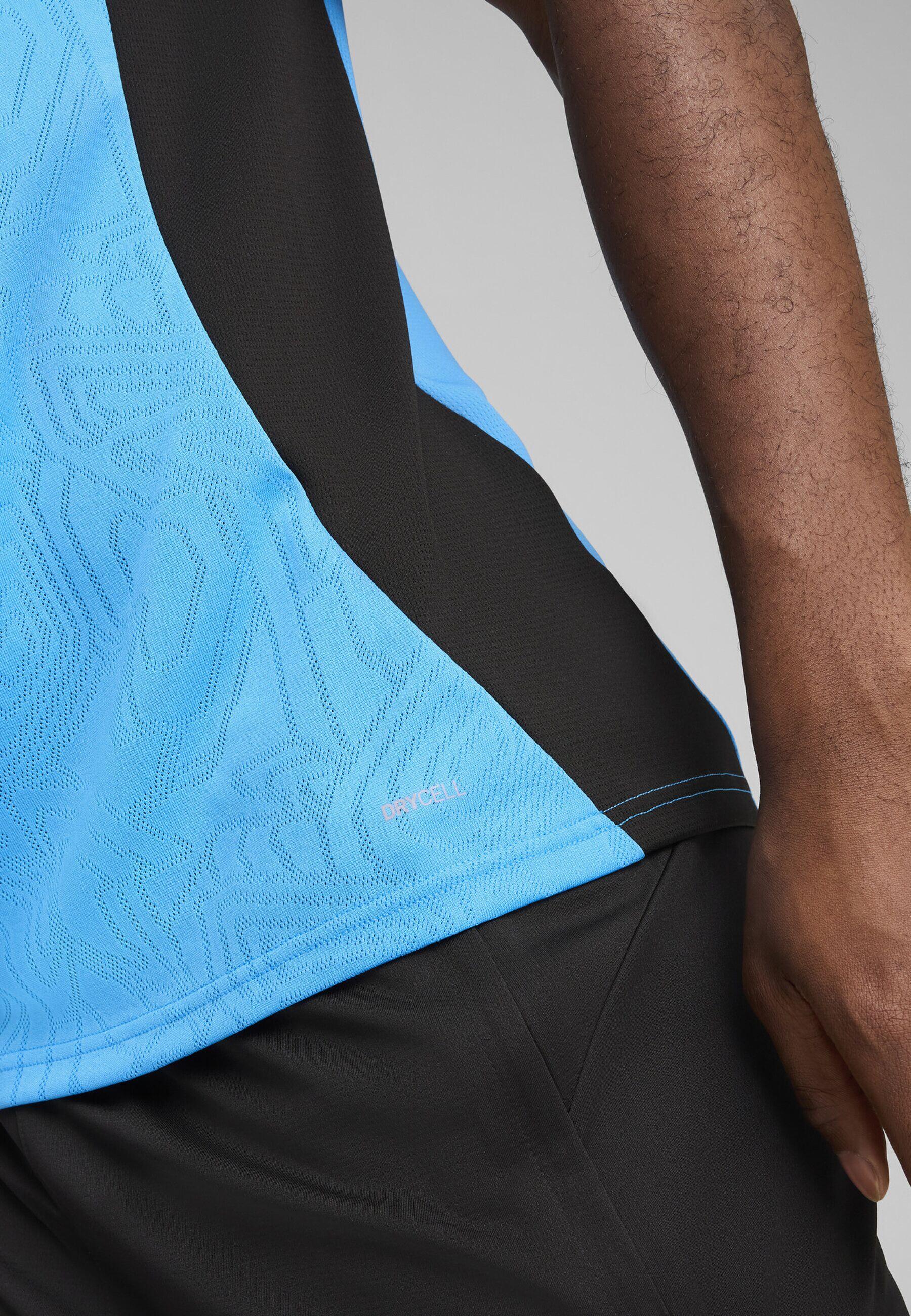 Męska koszulka treningowa Olympique Marsylia PUMA Bleu Azur Copper Blue Metallic