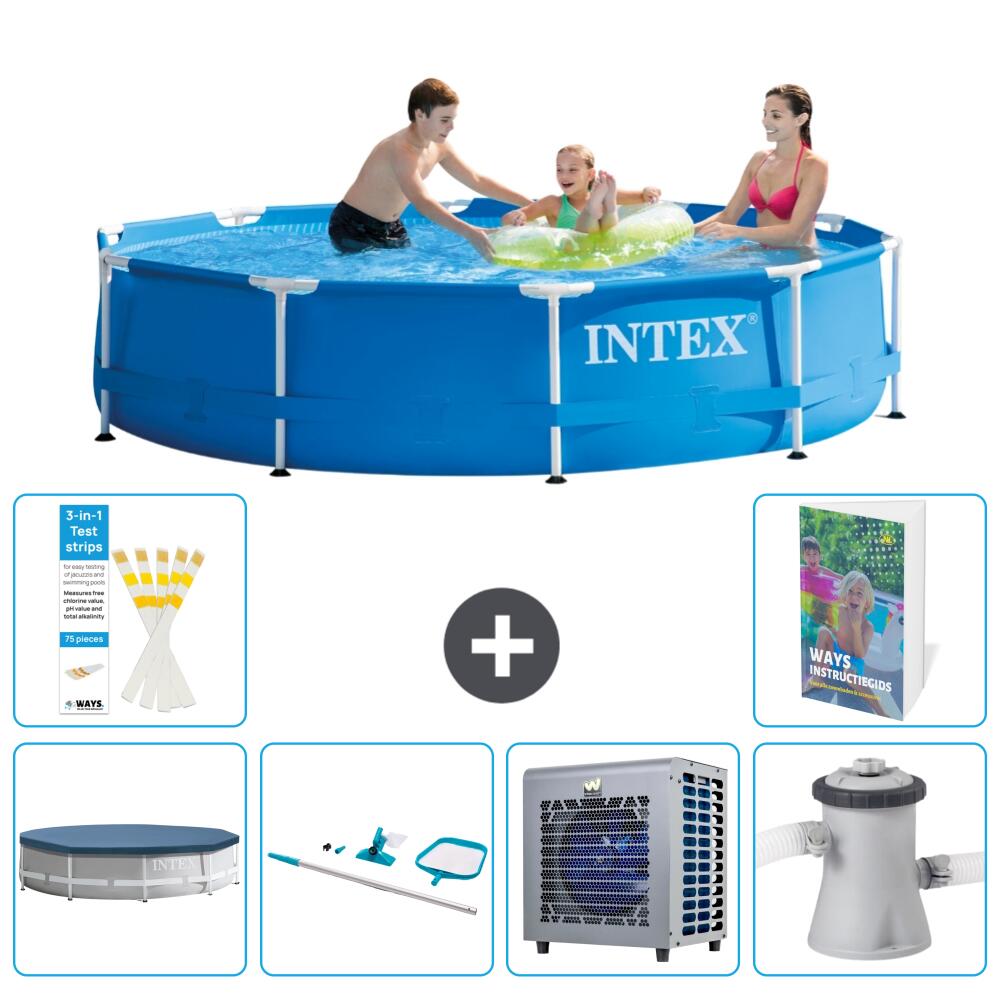 INTEX Basen ze stelażem Okrągły - 305x76 cm - 7-częściowy S109