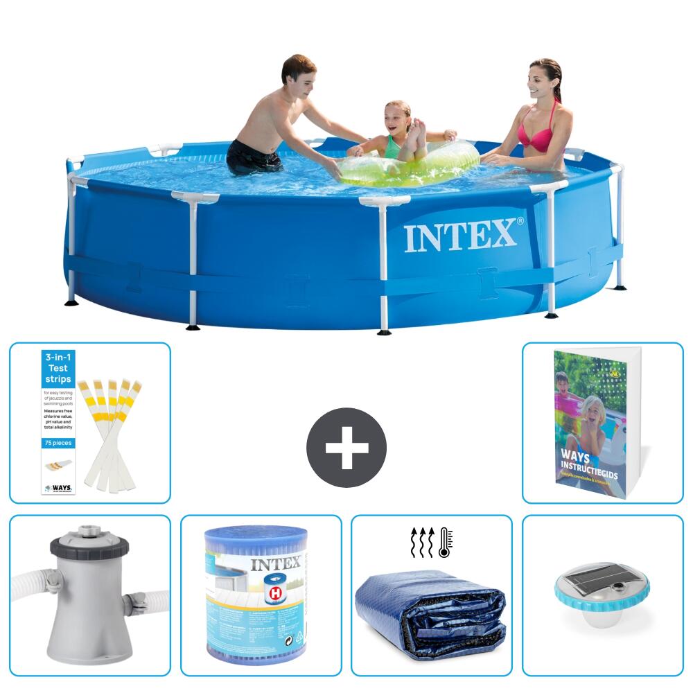 INTEX Basen ze stelażem Okrągły - 305x76 cm - 7-częściowy S275