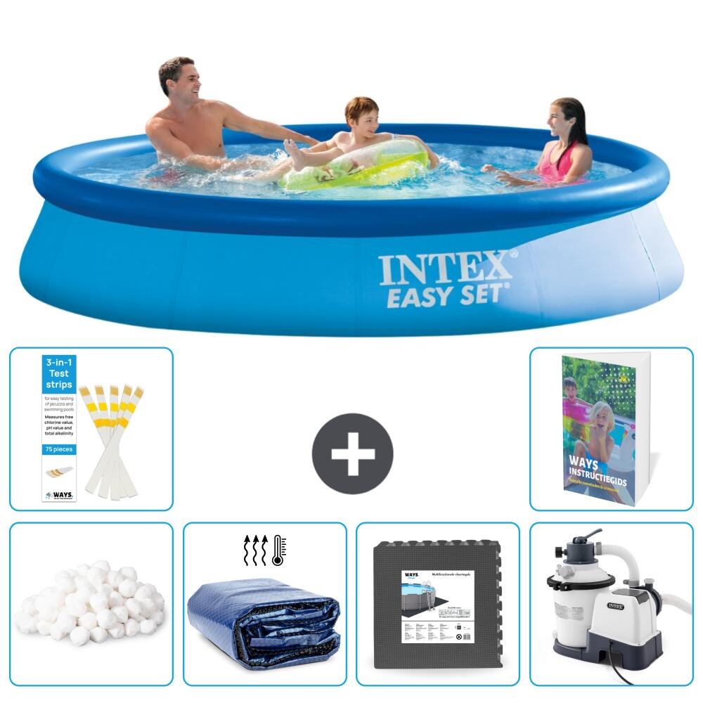 INTEX Basen Easy Set Okrągły - 366x76 cm - 7-częściowy S31