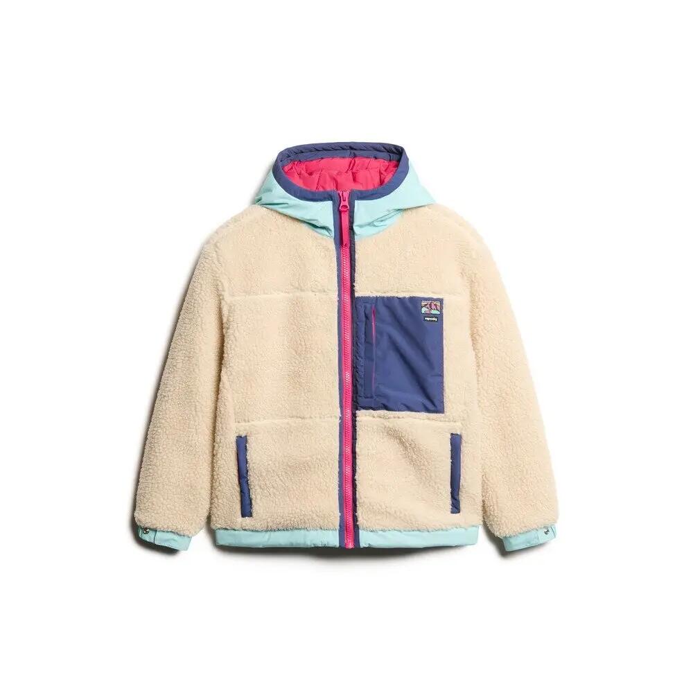 Damski polar sherpa z kapturem Superdry Vintage