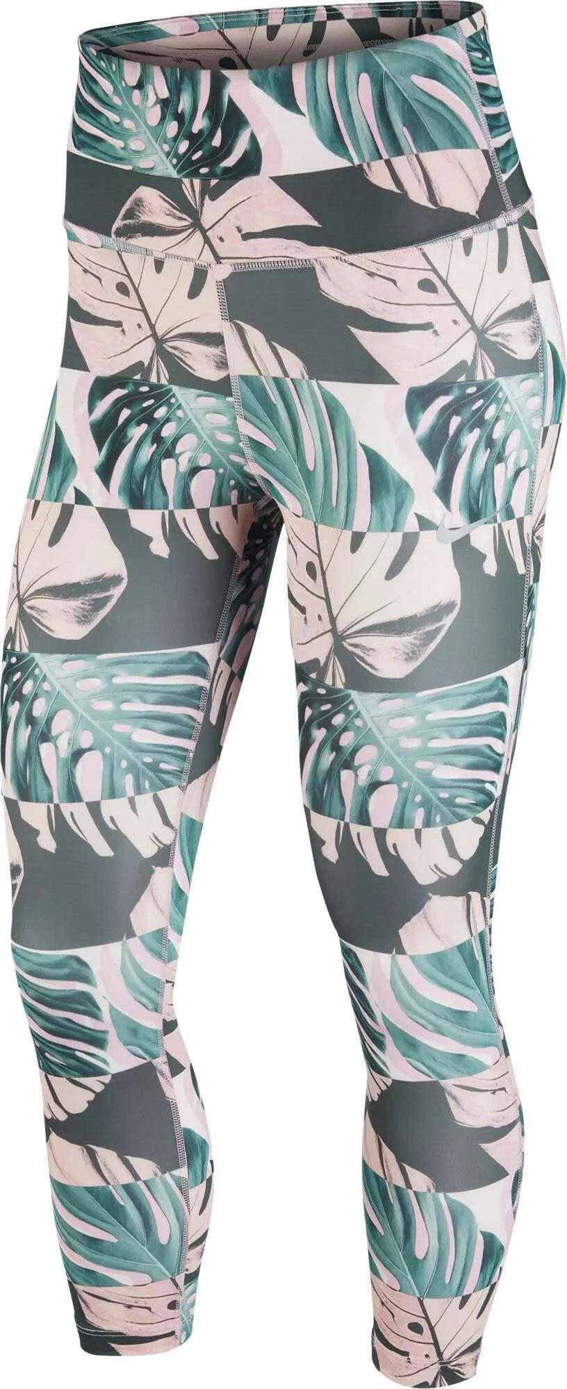 Damskie legginsy Nike Fast Crop Running Tights Niebieskie