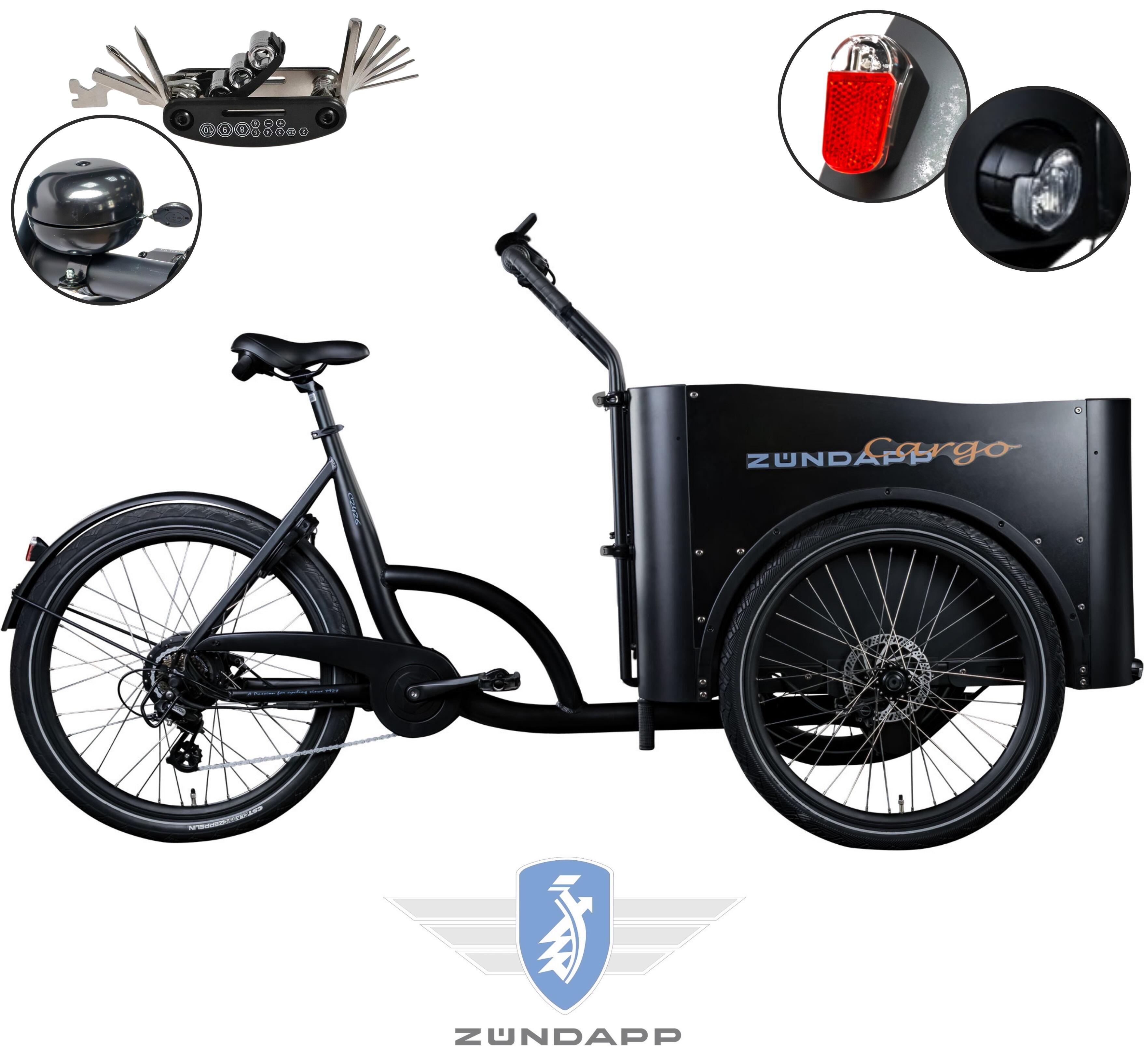 Rower Elektryczny Miejski Transportowy Zündapp Cargo Koła 24 i 26