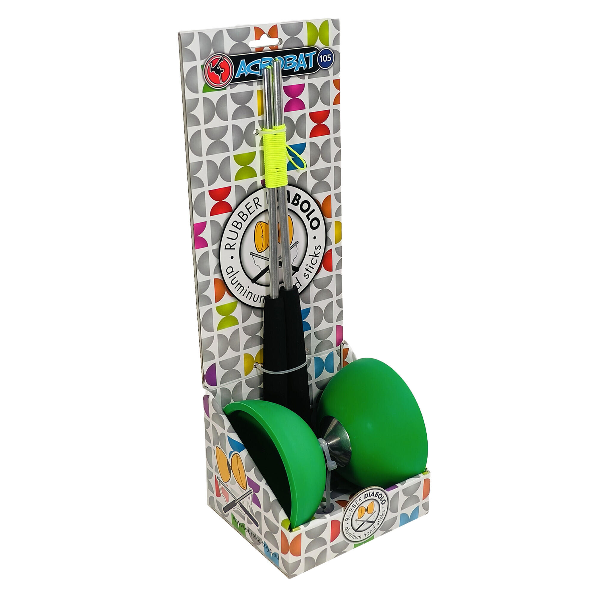 Zestaw do diabolo z aluminiowymi kijami Acrobat