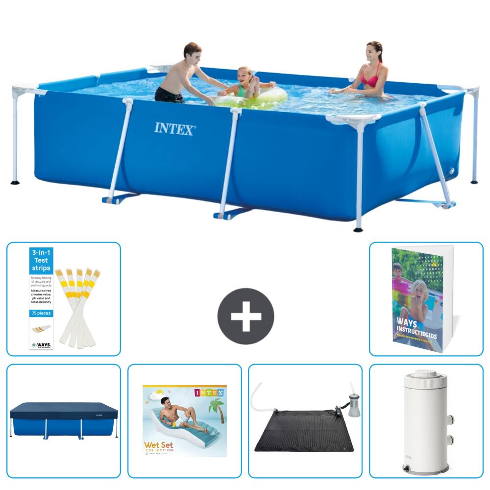 INTEX Basen ze stelażem Prostokątny - 300x200x75 cm - 7-częściowy S70