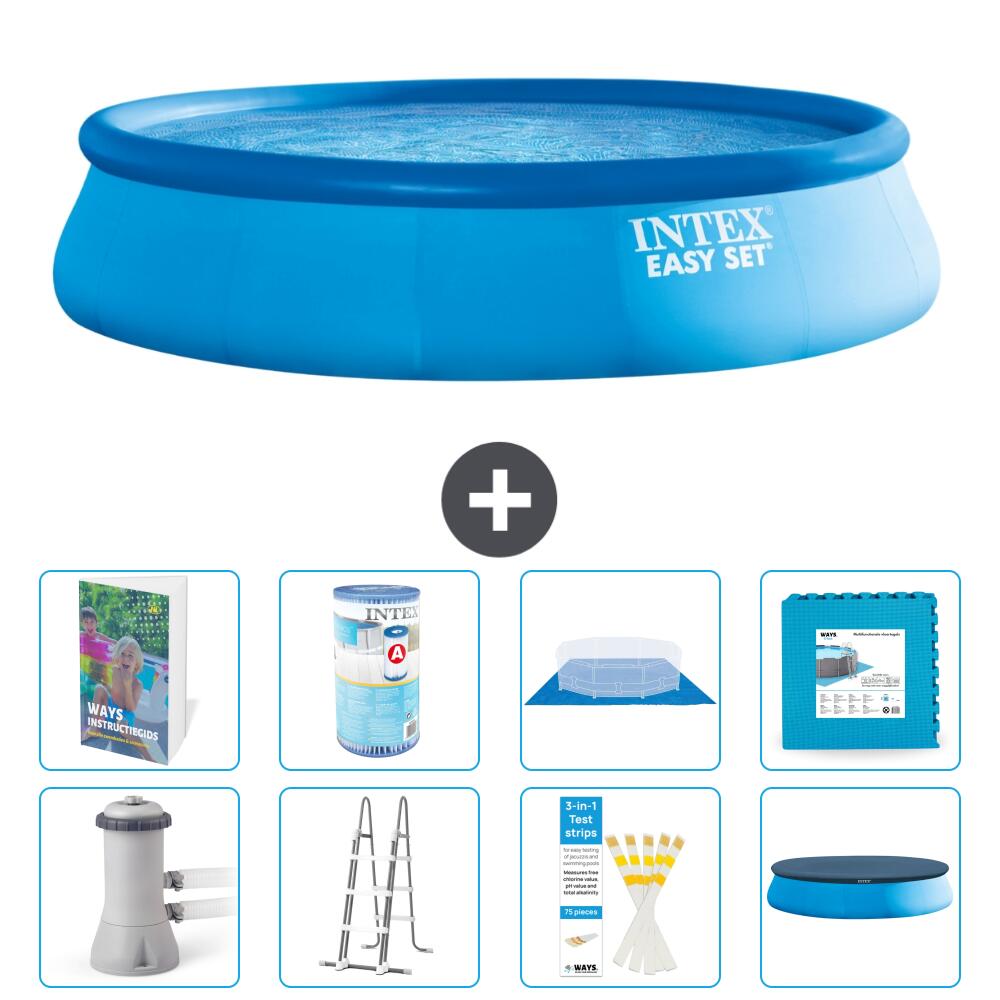 INTEX Basen Easy Set Okrągły - 457x107 cm - 9-częściowy S602
