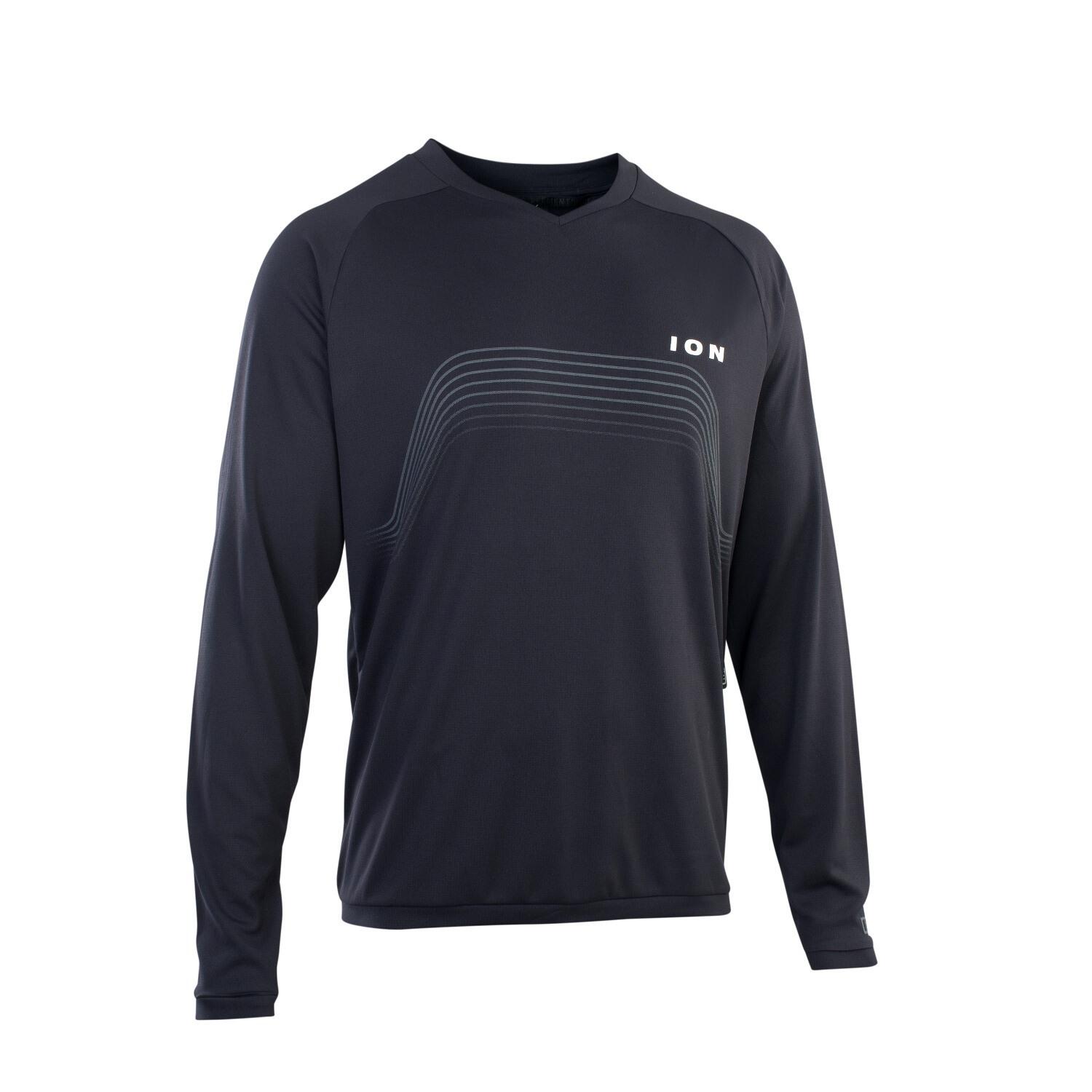 Longsleeve rowerowy męski ION Traze storm blue
