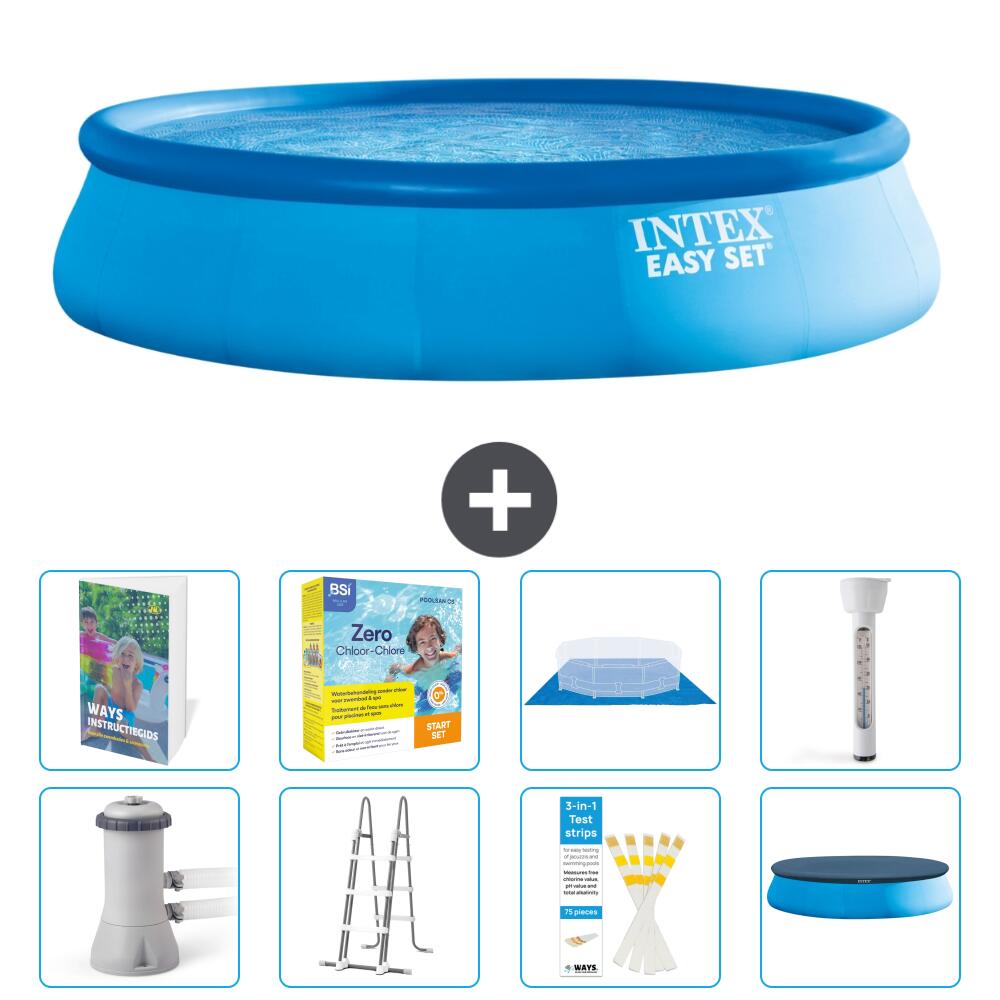 INTEX Basen Easy Set Okrągły - 457x107 cm - 9-częściowy S532