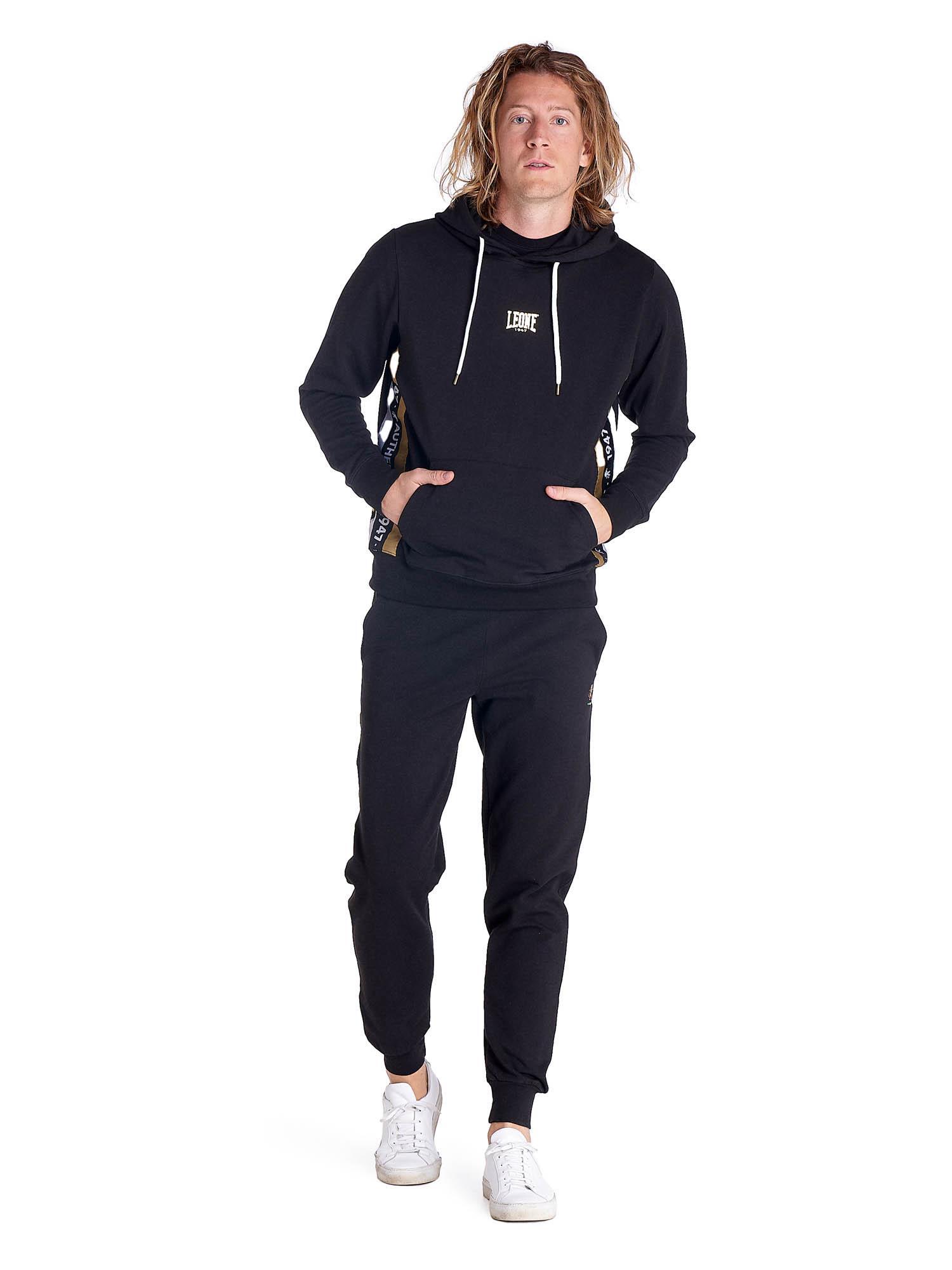 Bluza z bawełna z kaptur na co dzień na siłownię