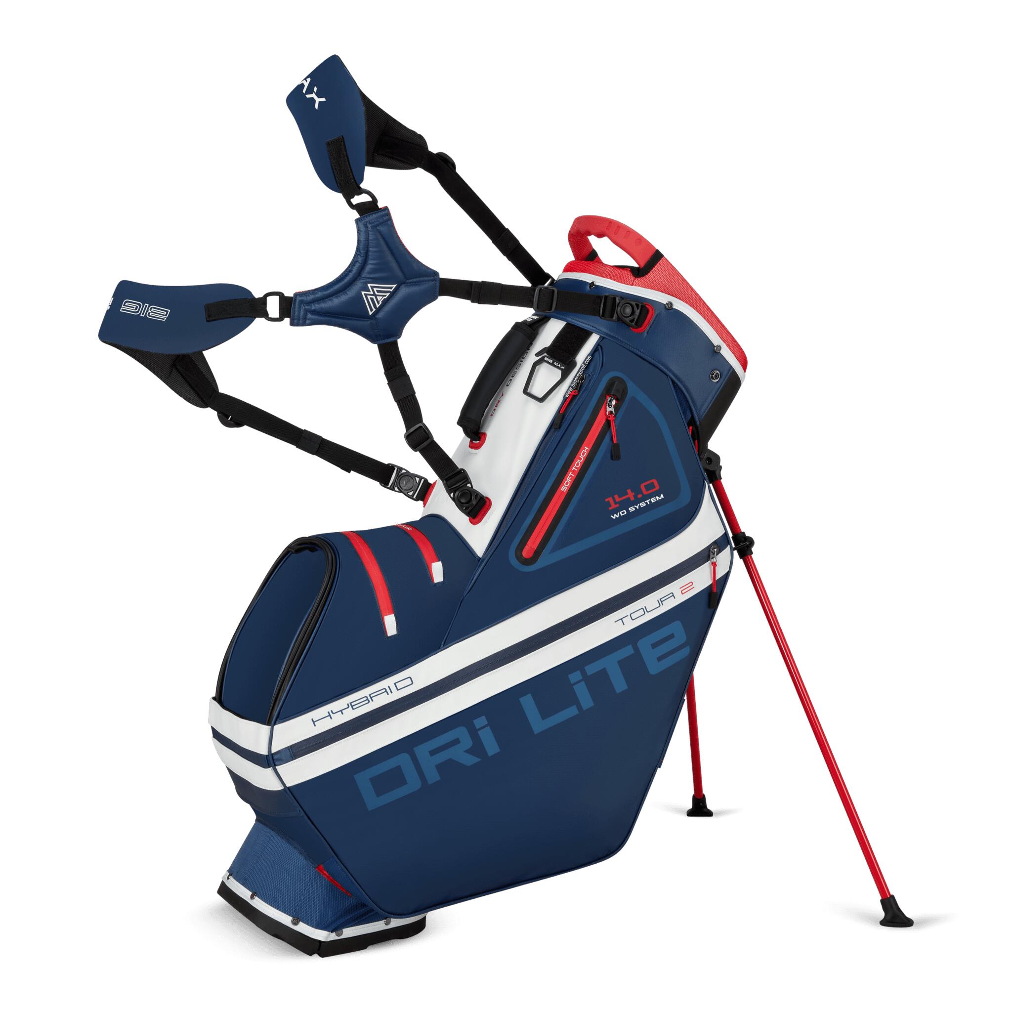 Big Max Dri Lite Hybrid Tour 2 Wodoodporna torba golfowa Torba stojąca Gran