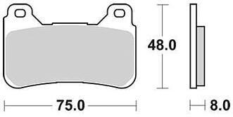 TRW MCB 755 SV Klocki Hamulcowe Sintered Metal