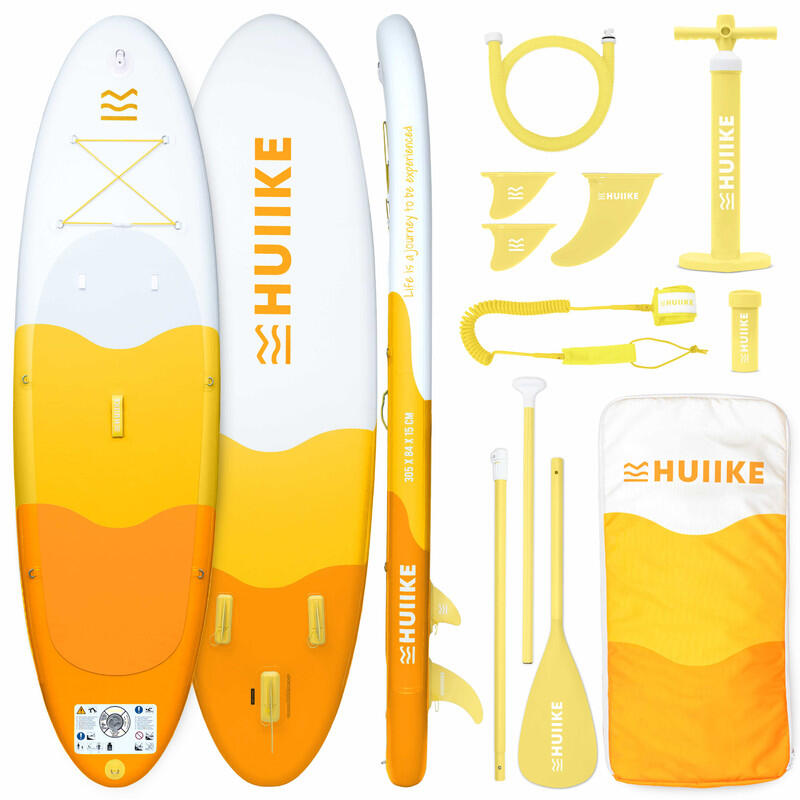 Deska Sup Nadmuchiwana 10’ z Akcesoriami w Zestawie, do 130 kg, Żółta