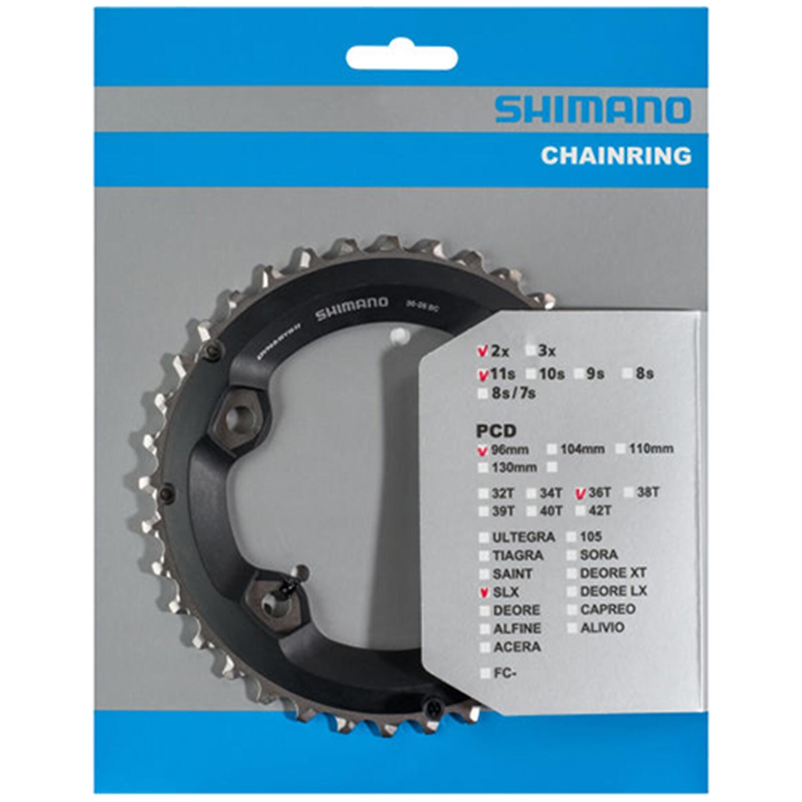 Tarcza Mechanizmu Korbowego 36T Slx Fc-M7000 2X11 Speed ​​- Czarna