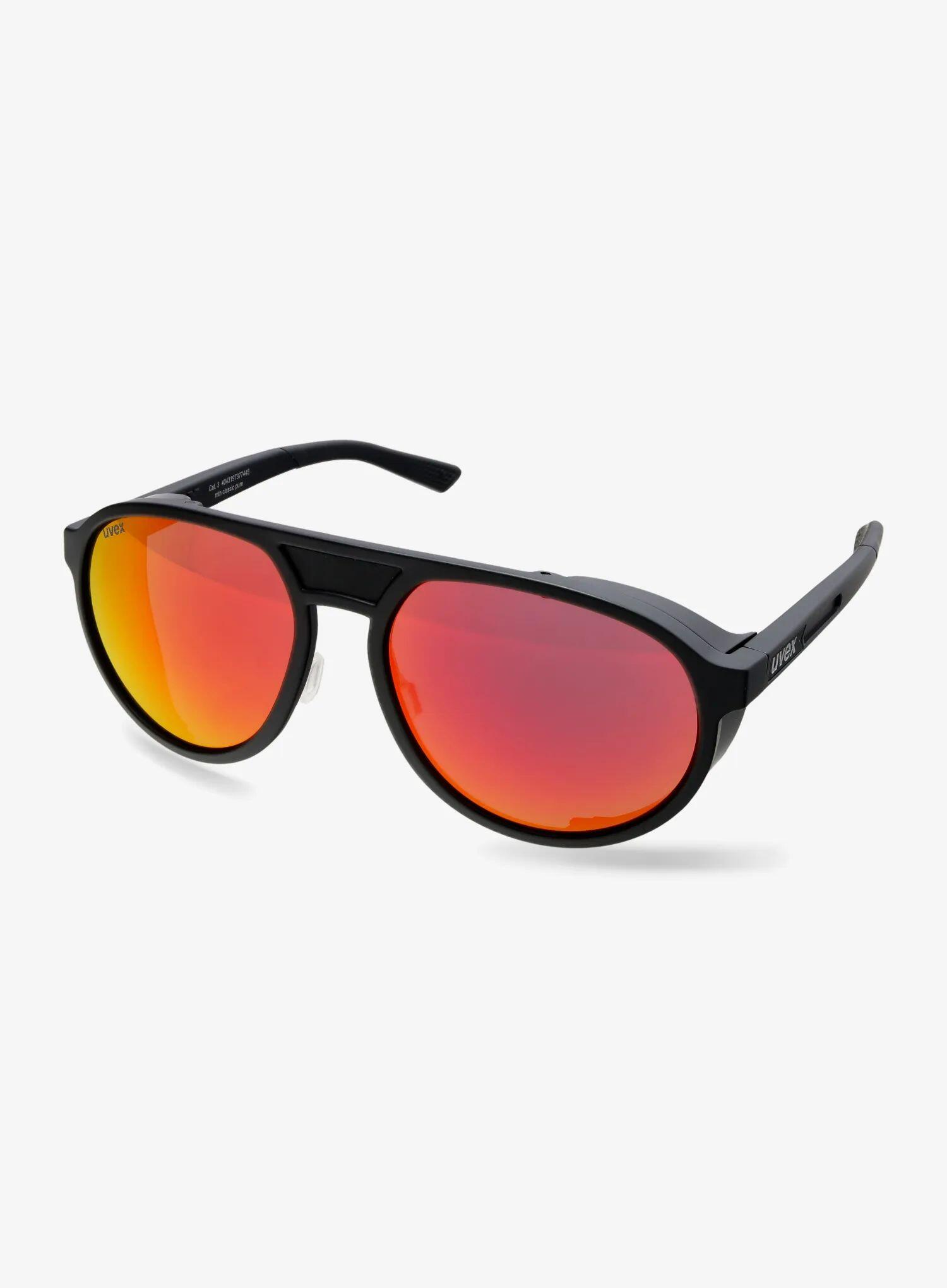 Okulary przeciwsłoneczne Uvex MTN Classic Pure - black/mirror red/supravision