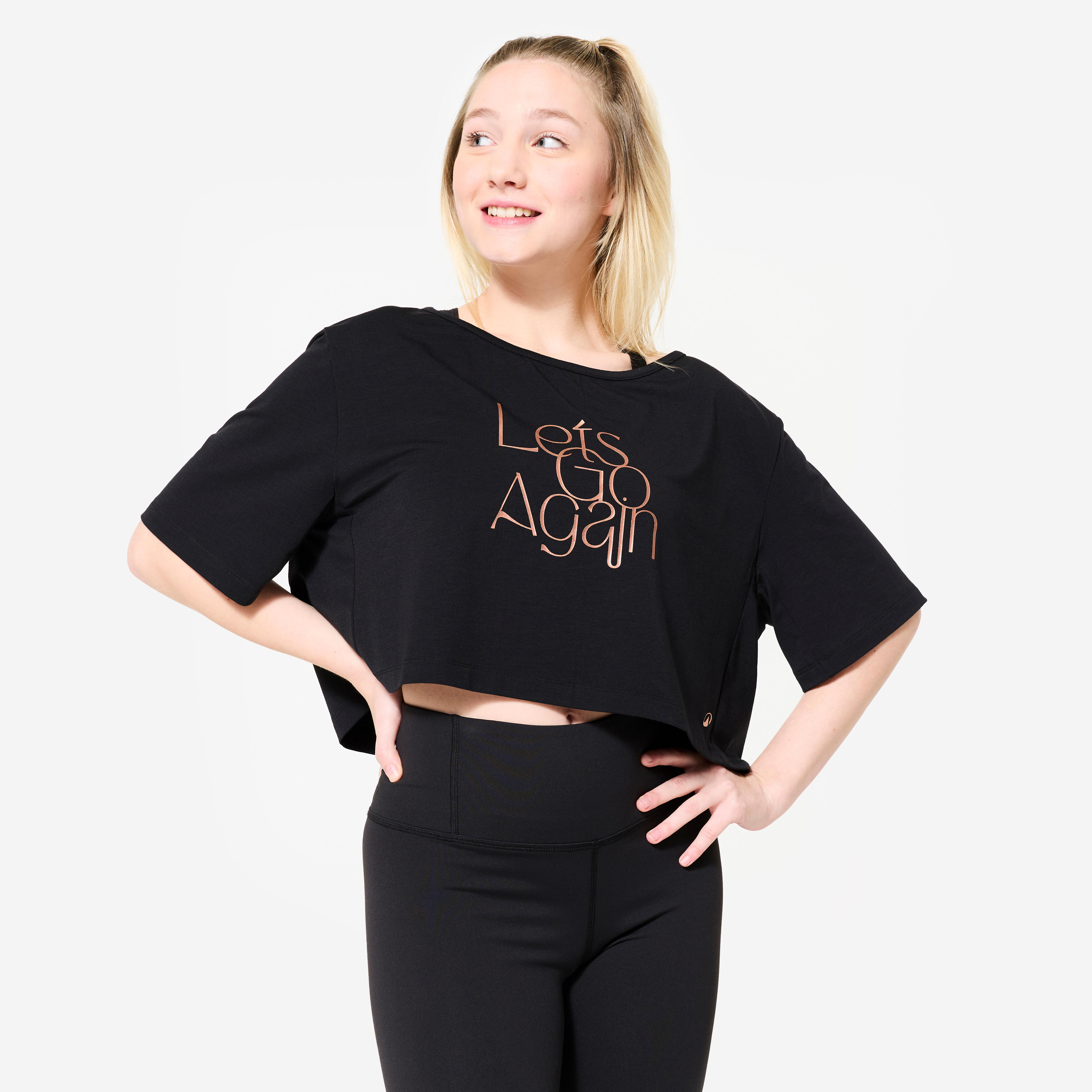 Koszulka do tańca modern jazz damska Starever crop top