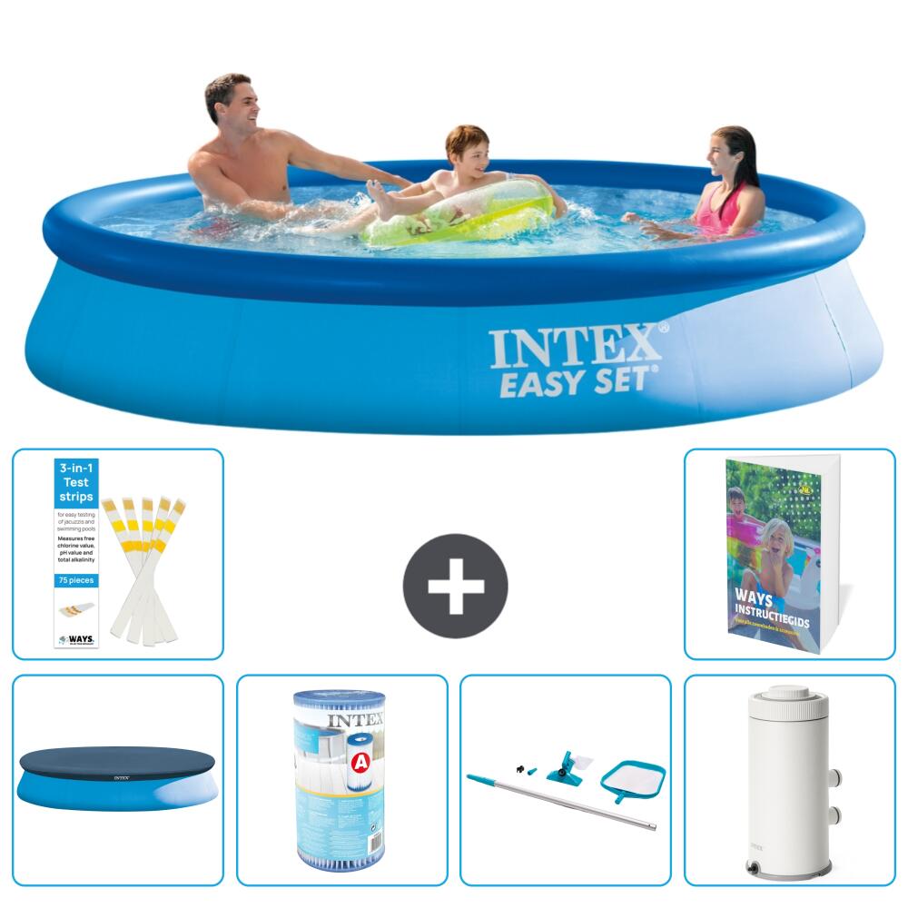 INTEX Basen Easy Set Okrągły - 366x76 cm - 7-częściowy S130