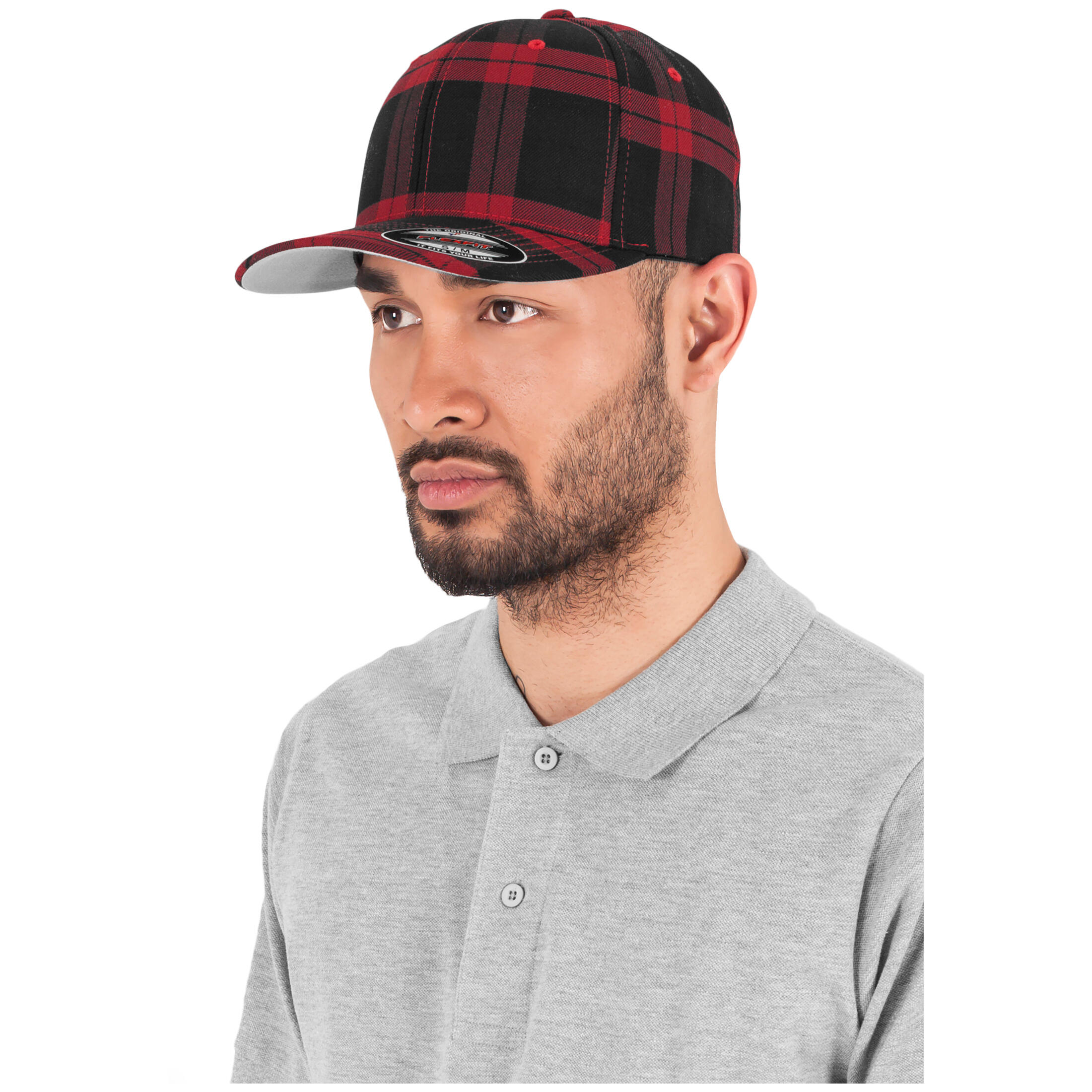 Czapka Flexfit tartan plaid