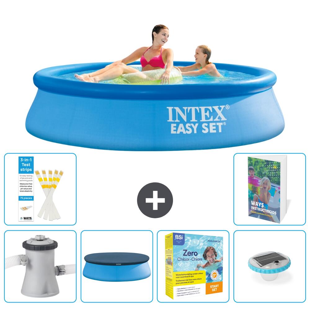 INTEX Basen Easy Set Okrągły - 244x61 cm - 7-częściowy S178