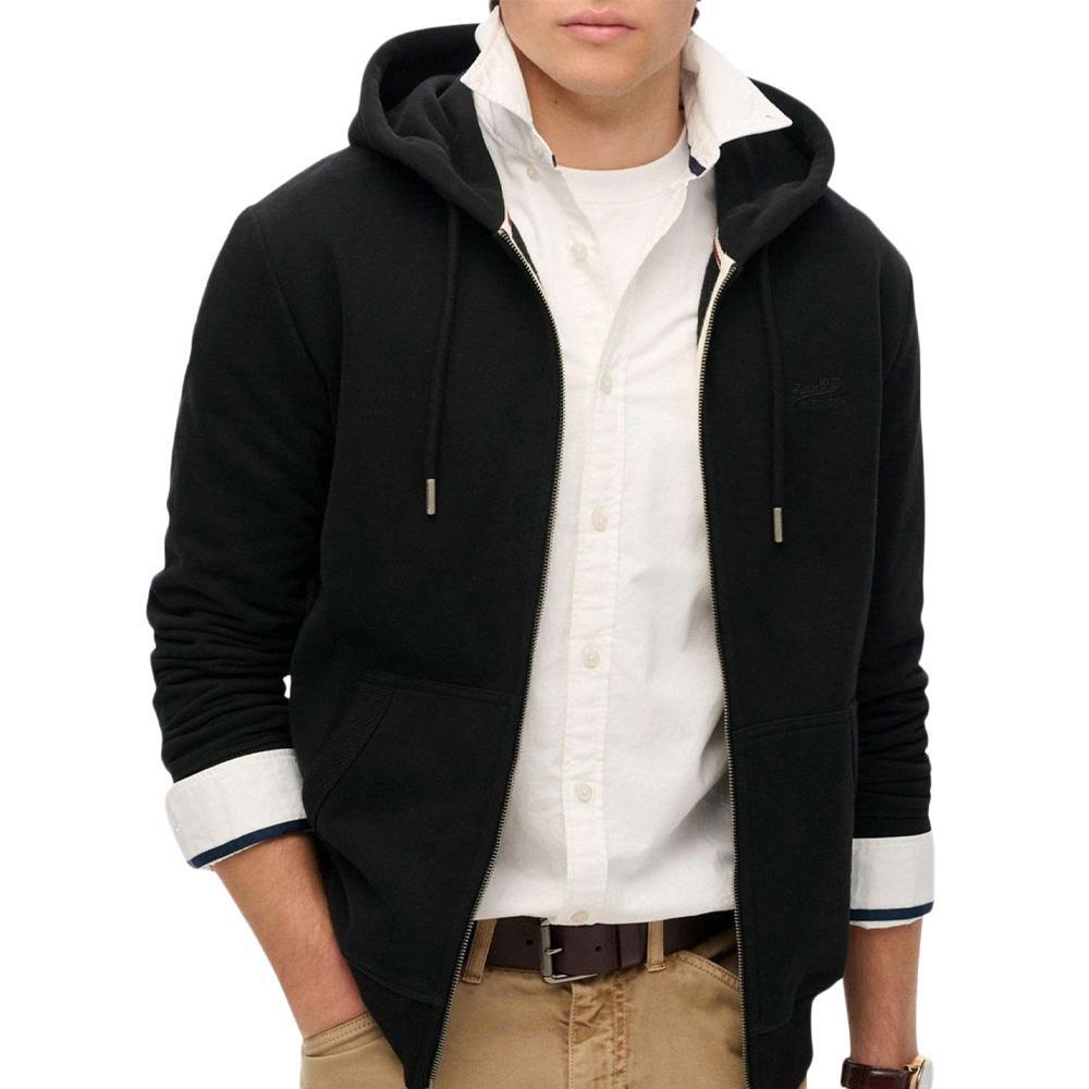 Bluza z kapturem i zamkiem błyskawicznym Superdry Logo Essential