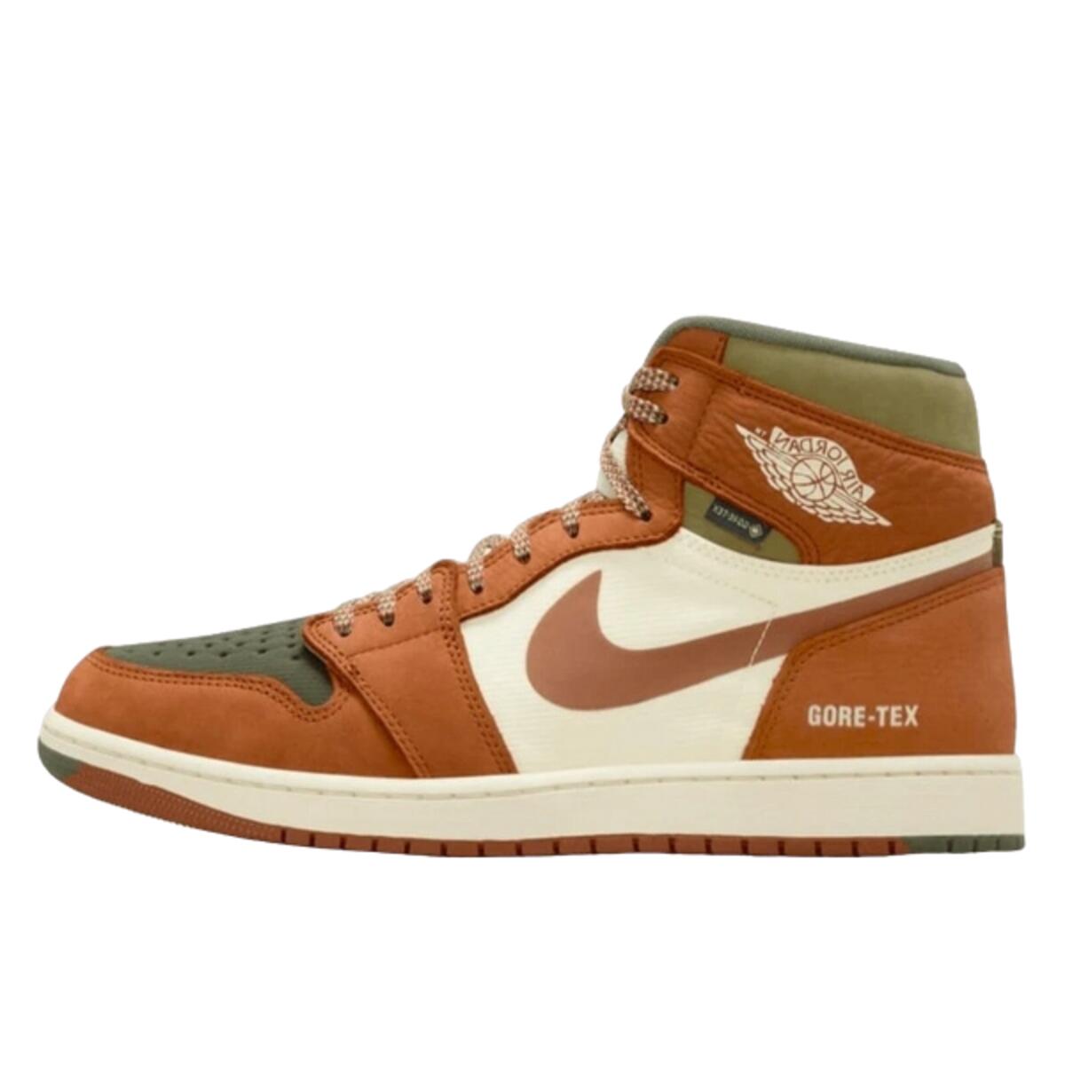 Buty do chodzenia unisex Air Jordan 1 Retro High Element Gore-Tex Tan Olive