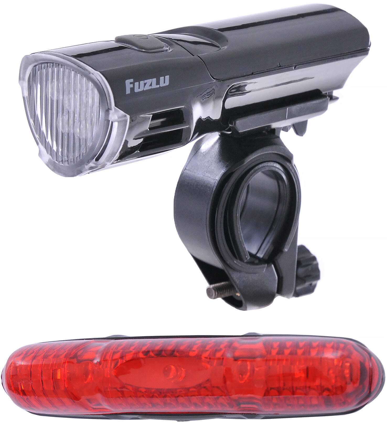 Zestaw lamp rowerowych FUZLU J&K-2225 + J&K-2212 60Lm + 20Lm