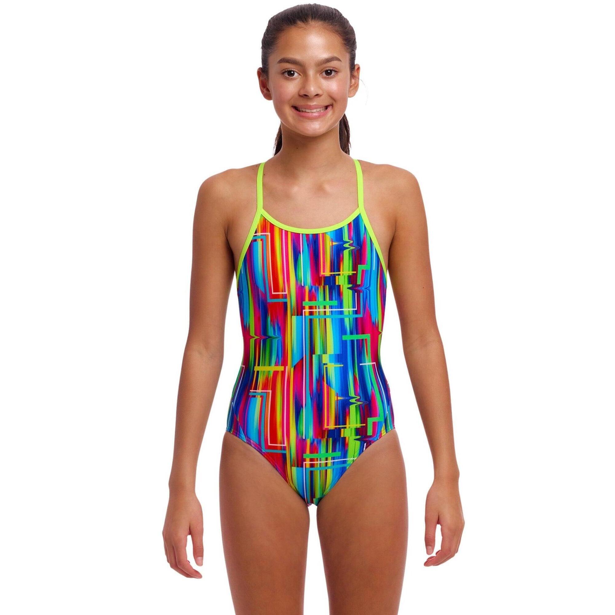 Strój kąpielowy jednoczęściowy FUNKITA The Glitch - dziewczęcy