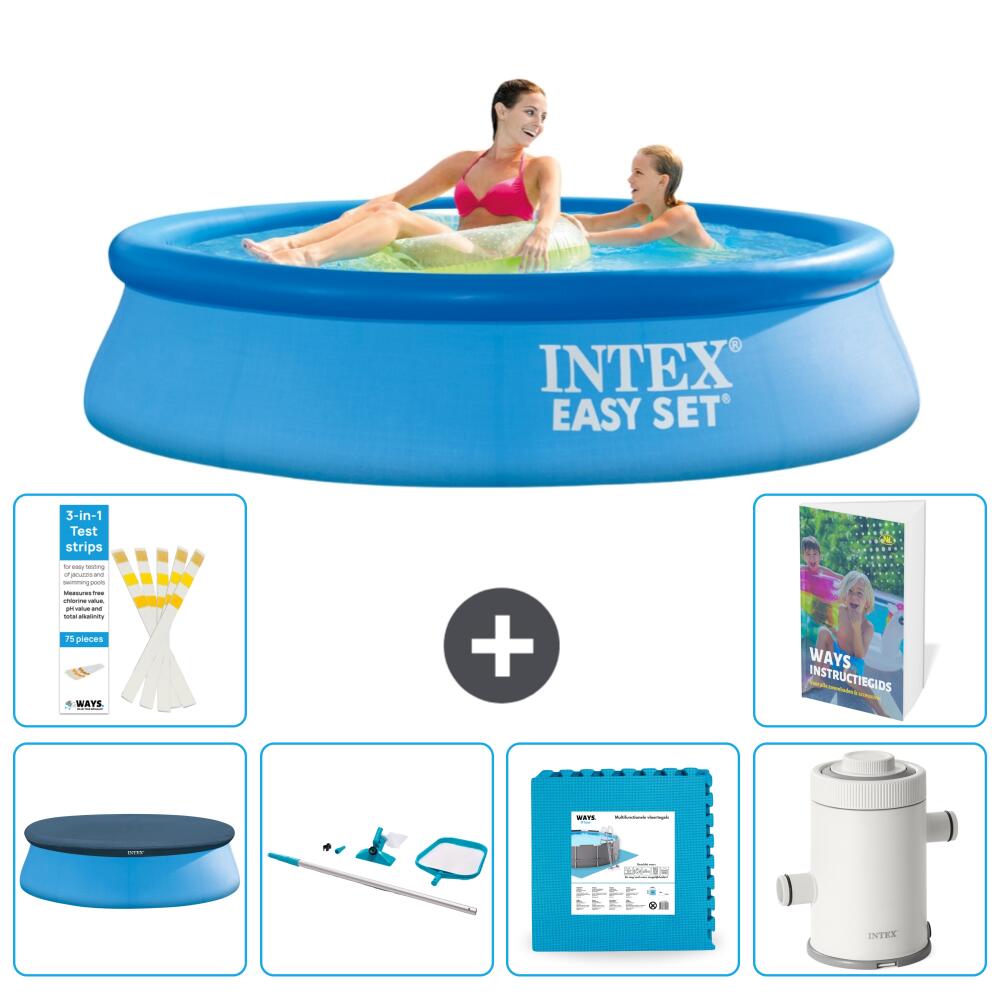 INTEX Basen Easy Set Okrągły - 244x61 cm - 7-częściowy S17
