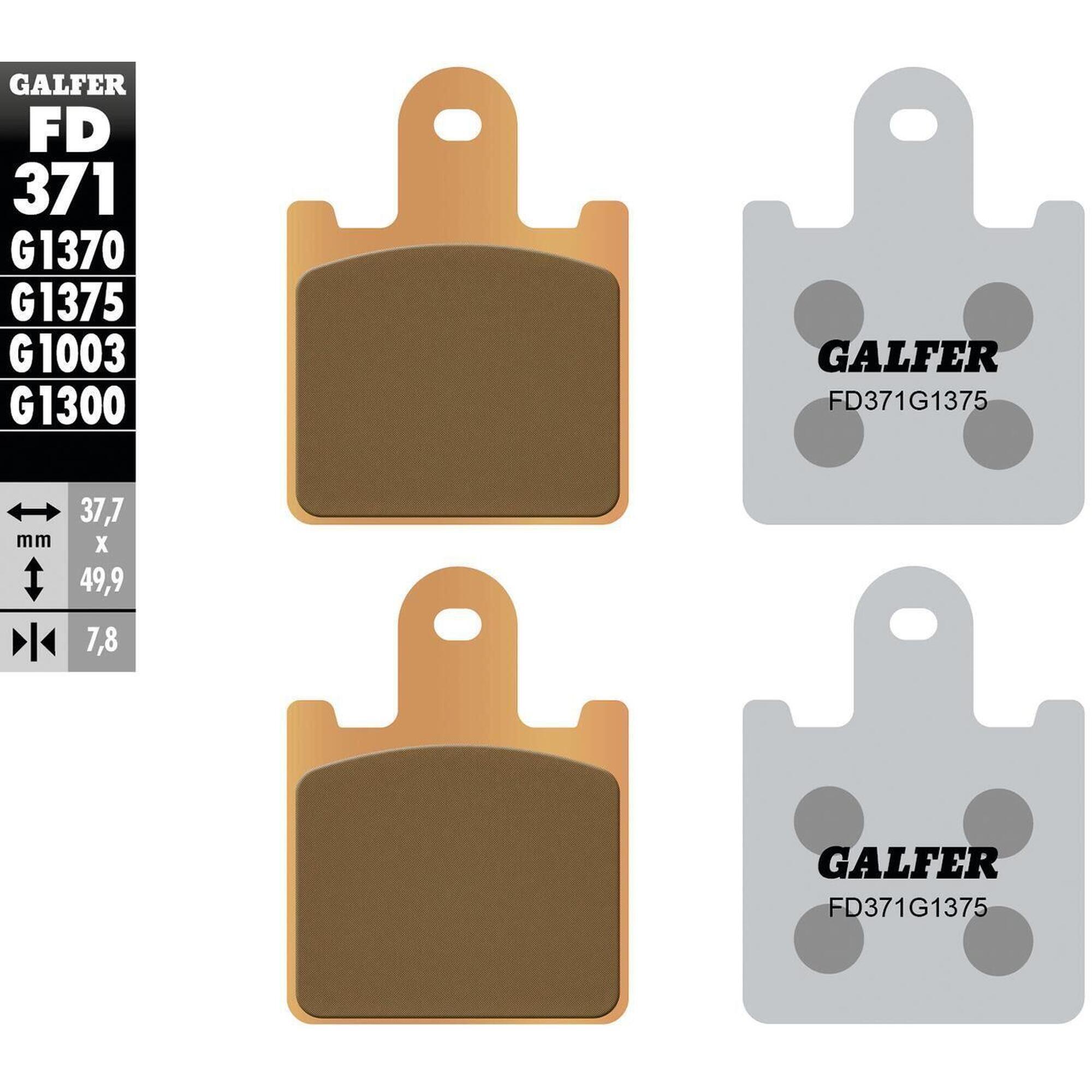 GALFER FD371 klocki hamulcowe synterowane ECE R90