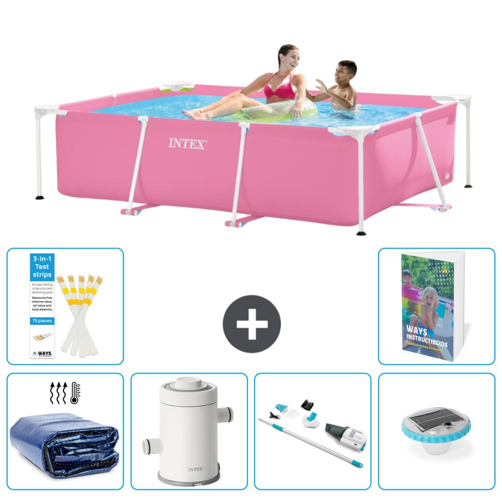 INTEX Basen ze stelażem Prostokątny - 220x150x60 cm - 7-częściowy S30