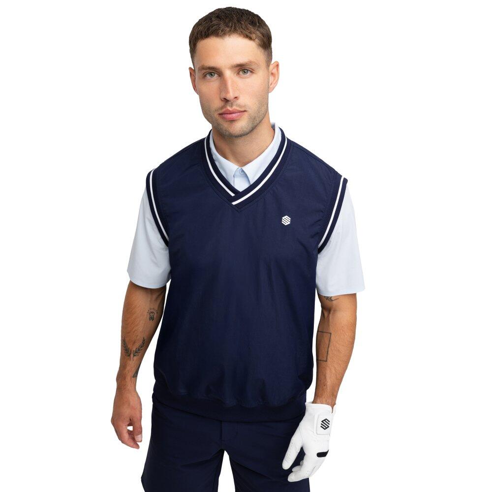 Męska wiatroszczelna kamizelka golfowa Siroko Putt Navy