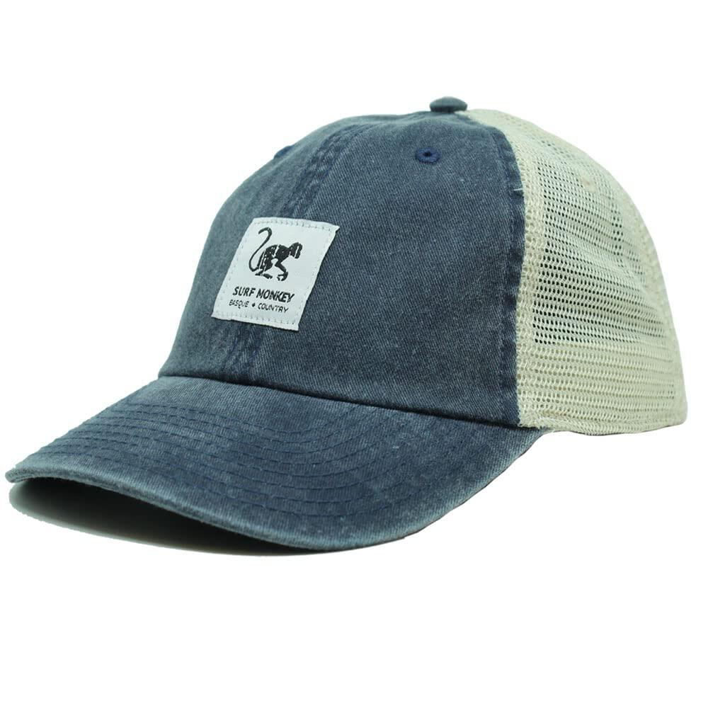 Czapka Trucker - Siatka Płócienna - Bawełna / Rozmiar uniwersalny (Niebieski)