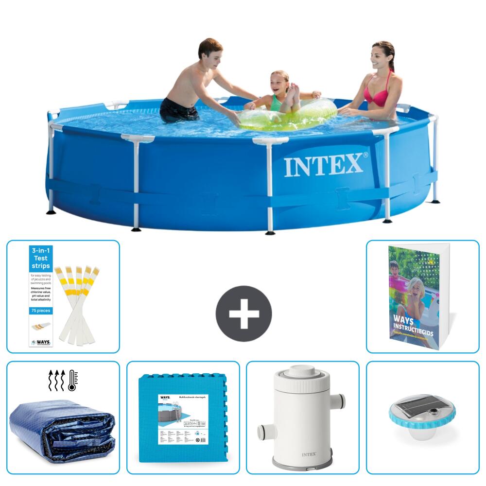 INTEX Basen ze stelażem Okrągły - 305x76 cm - 7-częściowy S152
