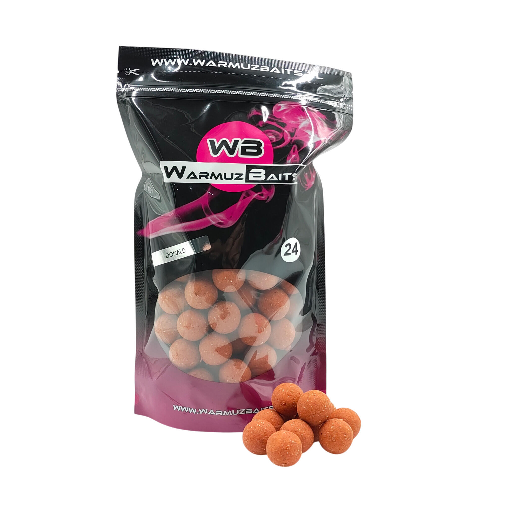 Kulki zanętowe 24mm Warmuz Baits Worek 900g DONALD