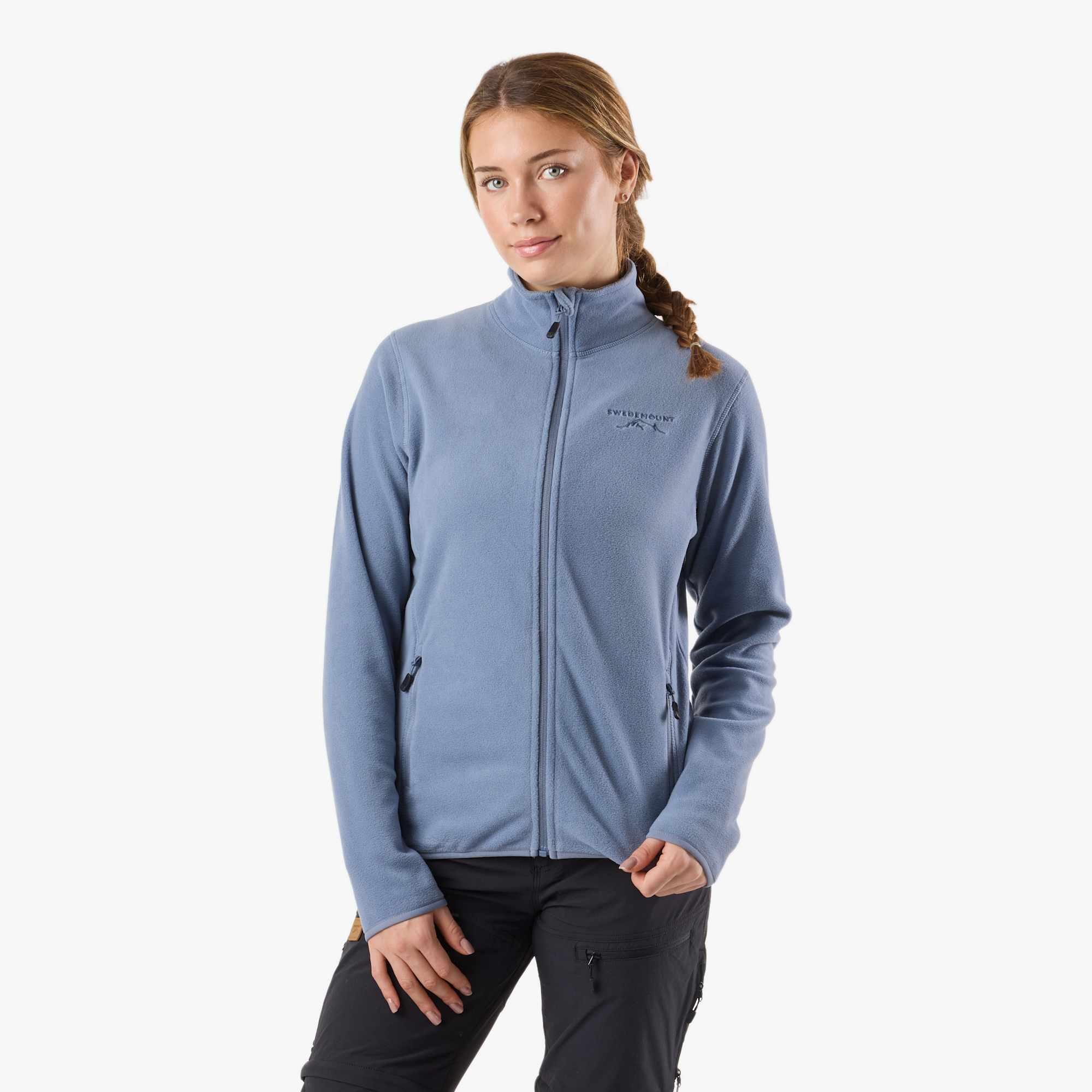 Bluza Polarowa Rozpinana Wędrówki Kobieta Stryn Elastyczny W Cztery Strony