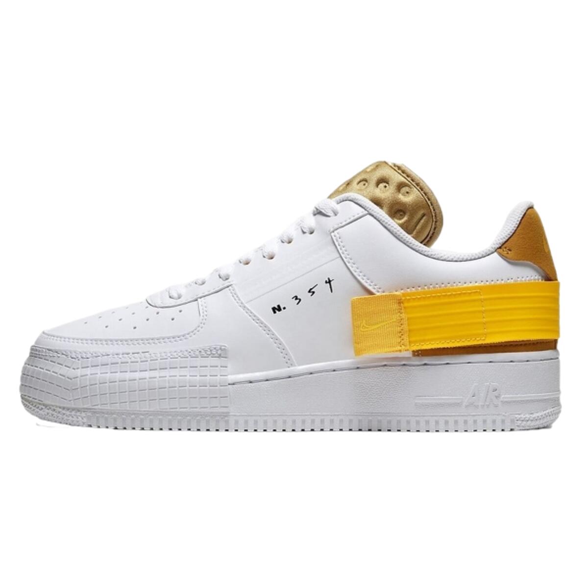 Nike Air Force 1 Drop Type White Gold Yellow