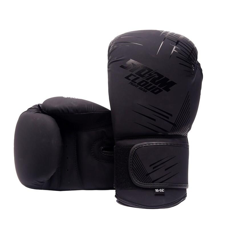 Rękawice bokserskie StormCloud StarFall Czarno-Czarne 14oz