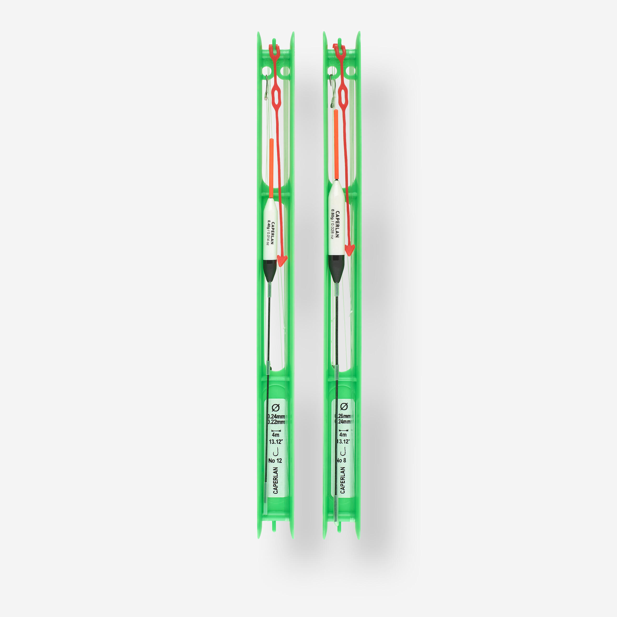 2 zestawy spławikowe Caperlan RL 900 C12 0,4 g 0,8 g