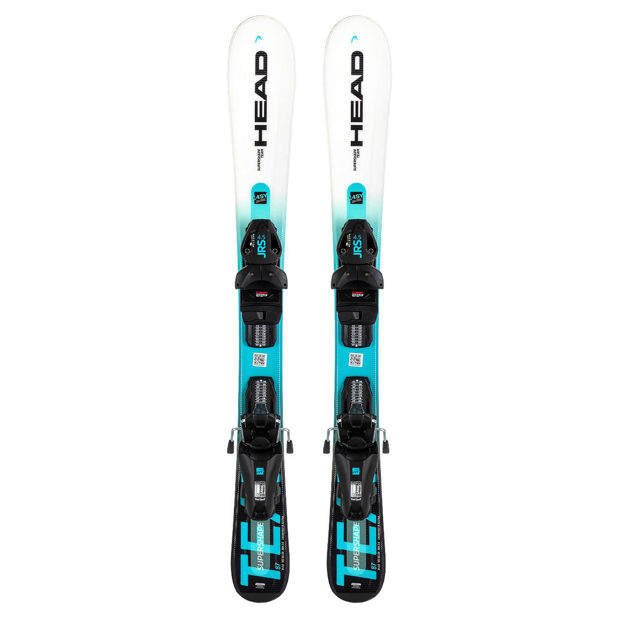 Narty juniorskie HEAD SUPERSHAPE TEAM EASY + wiązanie HEAD JRS 4.5 z GRIP WALK