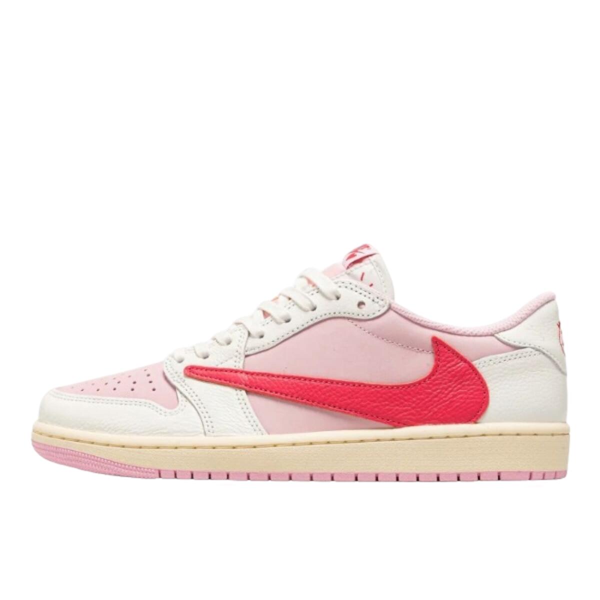 Air Jordan 1 Retro Low OG SP Travis Scott Sail Tropical Pink