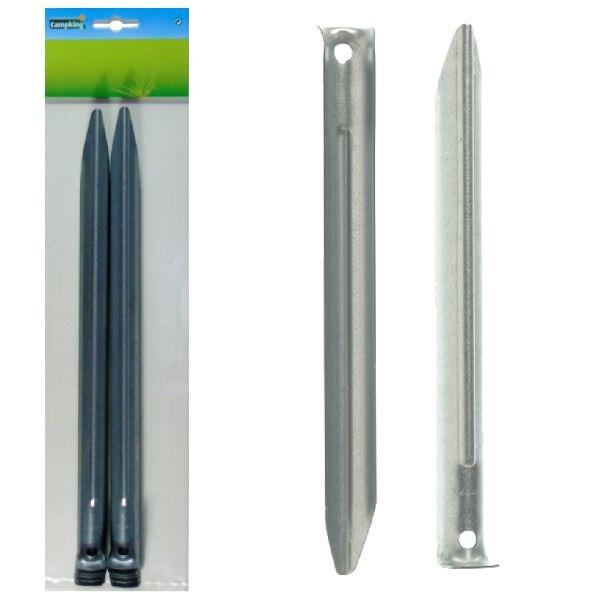 Campking 10x półokrągłe stalowe śledzie namiotowe 24 cm