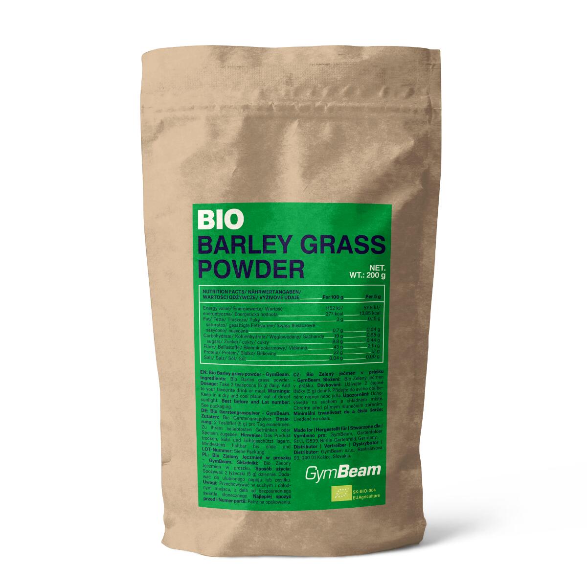 Zielony jęczmień BIO proszek 200 g