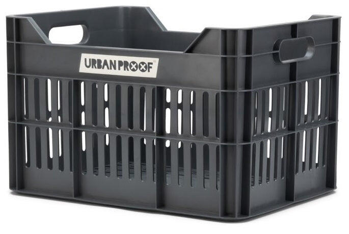 Skrzynka rowerowa UrbanProof 30L z recyklingu Szara kompatybilna z MIK/AVS