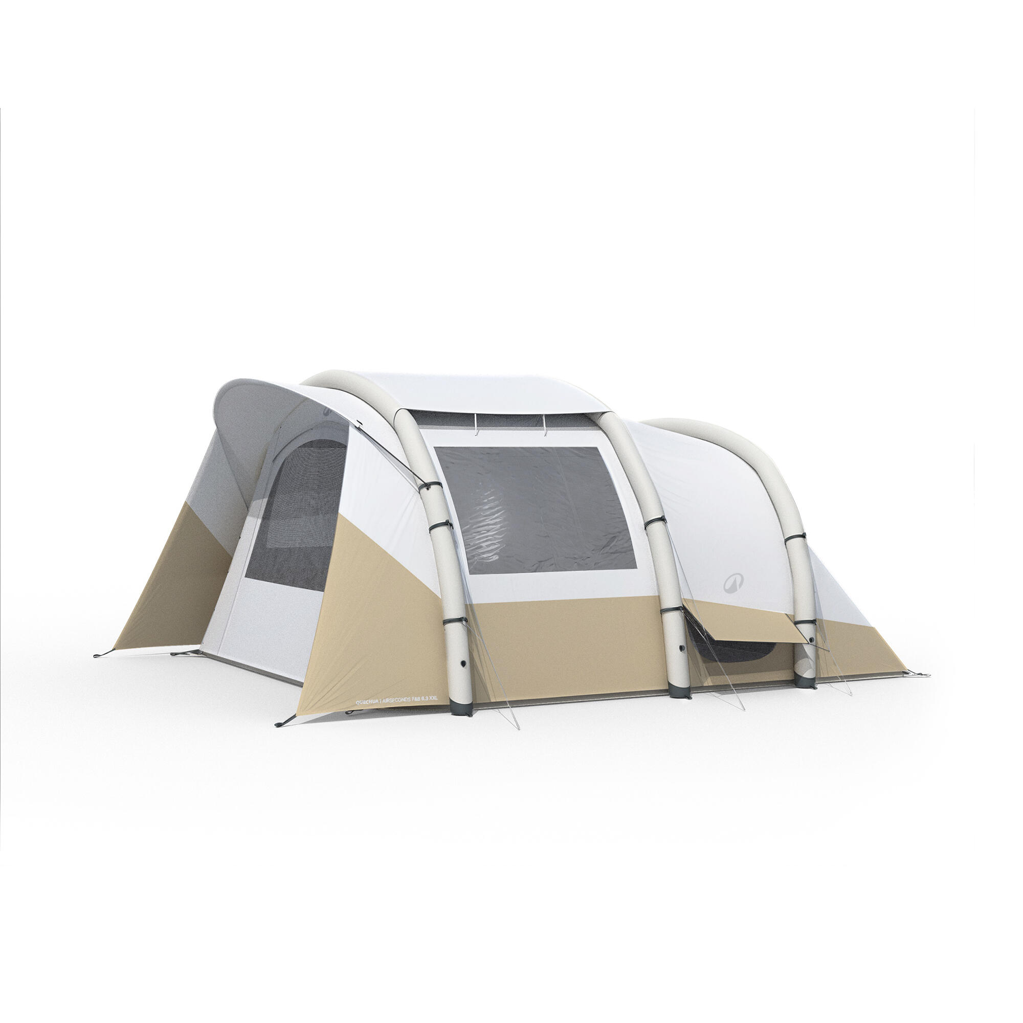 Namiot kempingowy dmuchany Quechua Air Seconds 6.3 Fresh & Black 6-os.
