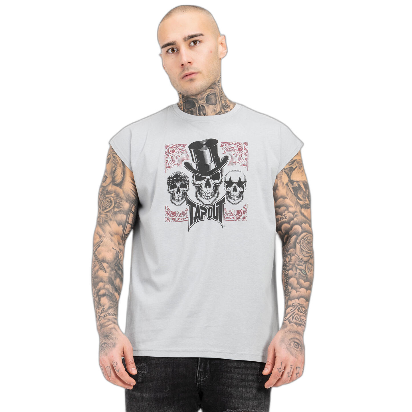 T-shirt regularny Tapout Skull Tank