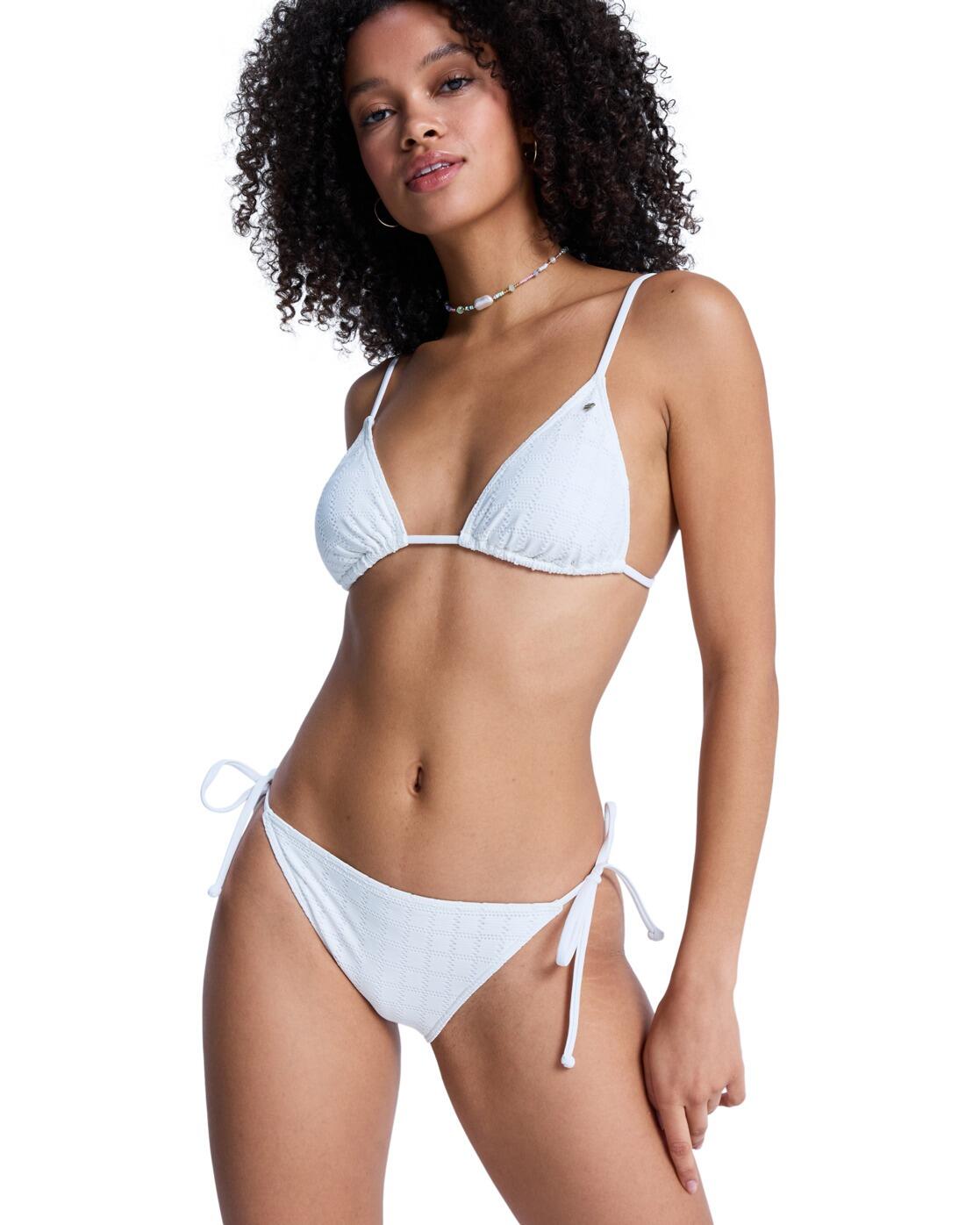 Trójkątny stanik bikini dla Kobiety ROXY ISLAND Biały