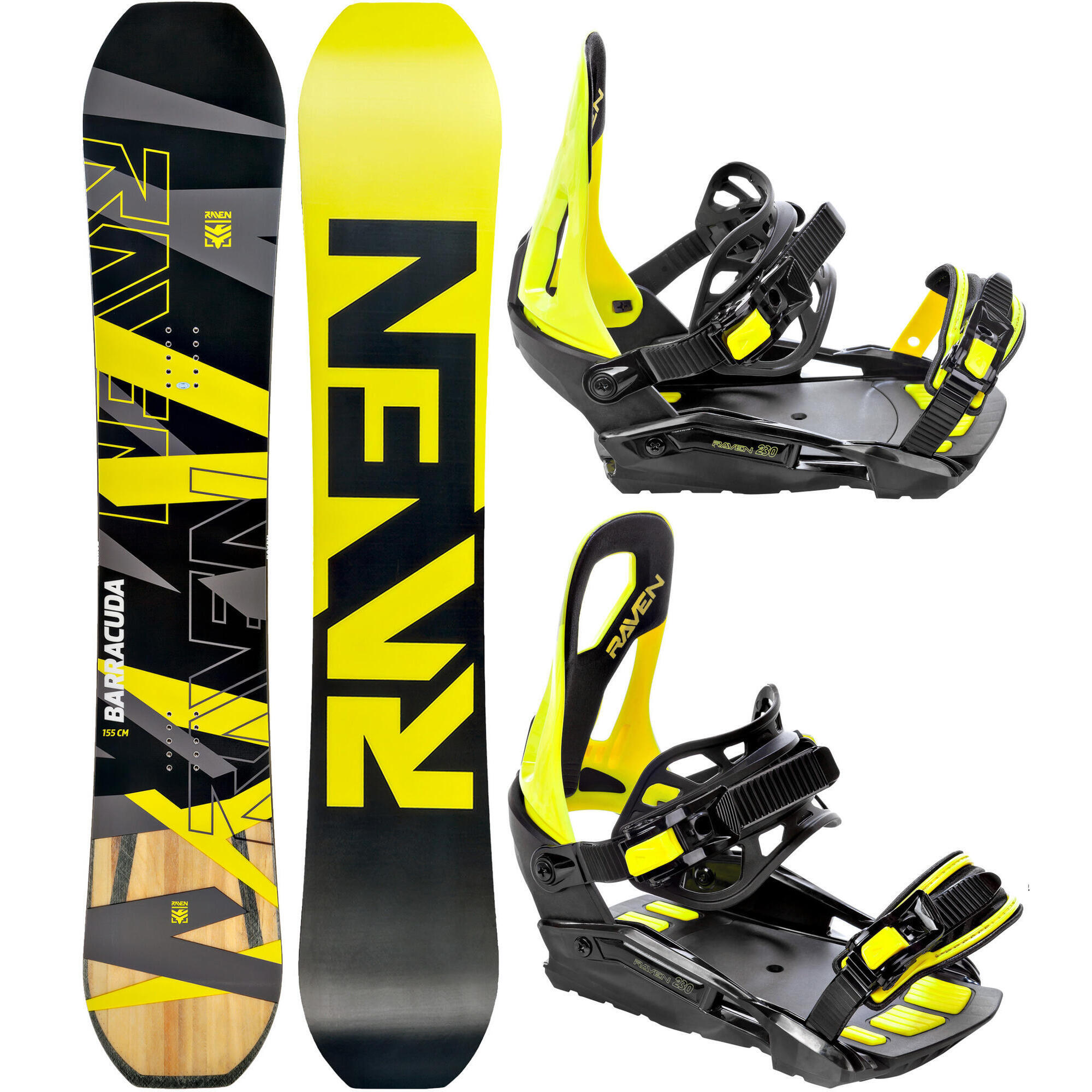 Zestaw Snowboard Raven Barracuda Carbon + Wiązania Raven S230