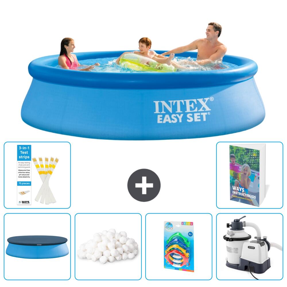 INTEX Basen Easy Set Okrągły - 305x76 cm - 7-częściowy S8
